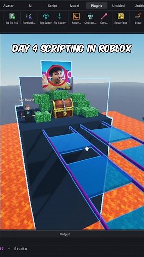 Day 4 Make the glass bridge from Squid Game In Roblox Studio #roblox #scripting