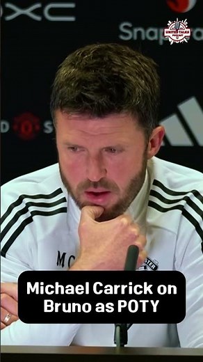 Michael Carrick on Bruno Winning the POTY #MUFC