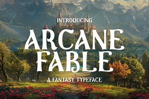 Arcane Fable - Fantasy Inspired Typeface. Inspired by Real Medieval Texts. (instant Download) - Etsy