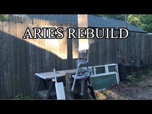 Contessa 26 Refit ep.12-Aries self steering windvane rebuild with homemade parts