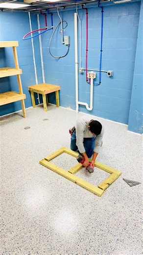 Making a folding table for a laundry room. 2by 4 table with angle studs