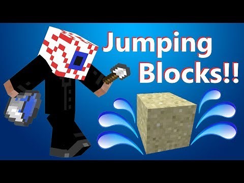 Bouncing Blocks in MineCraft!!