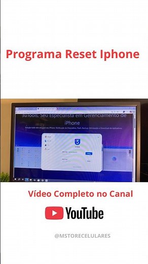 📱Programa Gratuito Reset IPhone 🍎✅ Passo a passo p/ instalação programa 3utools