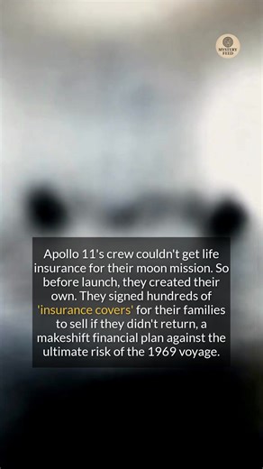 Apollo 11s crew created their own life insurance by signing autographs before their moon mission. #historyfacts #didyouknow #apollo11 | Mystery Feed
