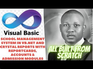 #05 VB NET School management system with admission, accounts and report card modules