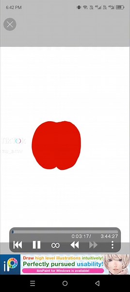 Realistic Apple Drawing Process