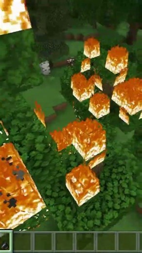 trees in Minecraft world #minecraft #edit #minecraftanimation #trending