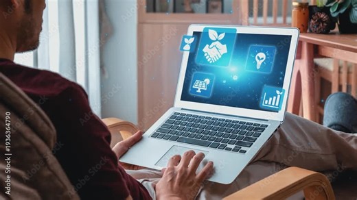 ESG icons show environmental impact, social responsibility, and corporate governance. ESG drives sustainability, ESG investment, ESG reporting, and business growth. Gist