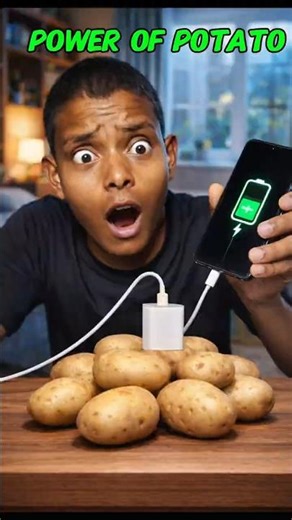 😱How To Test Potato + Coin Phone Charging Experiment ⚡ (Real or Fake?#experiment #shorts #science