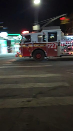 FDNY Engine 227 Responding On Saint John's Place In East New York, Brooklyn, New York City