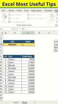Create Interactive Sales Report in MINUTES with SUMIF & Dropdown