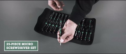 Wera - 5134000001 Kraftform Micro Precision Big Pack 1 Screwdriver Set for Electronic Applications, 25 Pieces