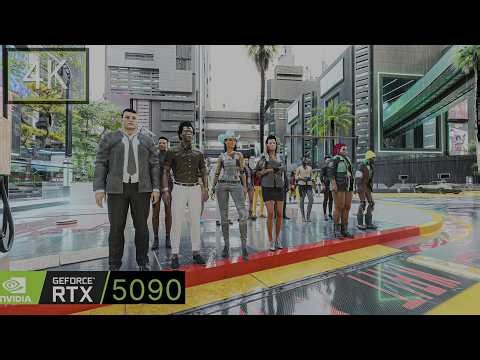 Cyberpunk 2077 Photorealistic Mod I Light Rain Ambience Walk in Charter Hill
