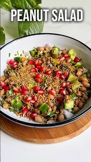 Healthy Peanut Salad Recipe | 5-Minute High Protein Snack 🥜✨ | Easy Weight Loss Salad #recipe