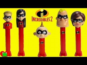 The Incredibles 2 Pez Candy Dispensers Baby Jack Jack Pop Up Surprises - Videos For Kids