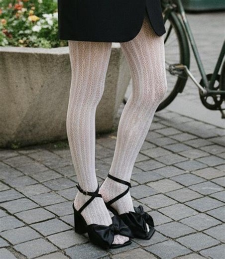 Vintage Lace Pattern Tights Women, Elegant Black White Textured Pantyhose, Soft Stretch Floral Knit Stockings for Daily Outfit - Etsy