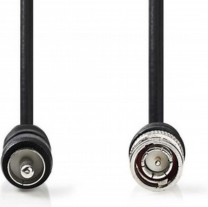 BNC - RCA Video Cable | BNC Male - RCA Male | 2.0 m | Black | bol