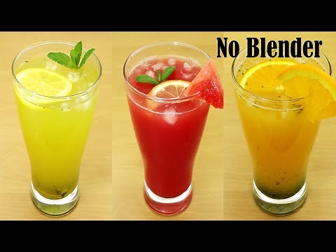 3 EASY SUMMER DRINKS – REFRESHING COLD DRINKS FOR SUMMER – HOW TO MAKE SUMMER DRINKS RECIPE
