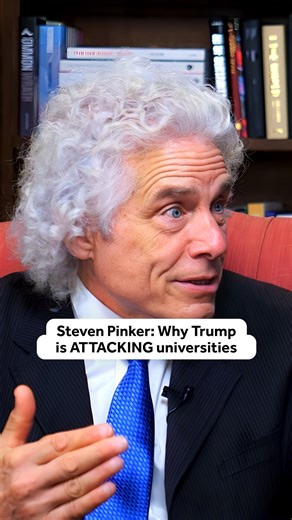 “Like other authoritarian governments, they’re trying to shut down rival sources of power and influence in civil society” Harvard Professor of Psychology @sapinker joins UnHerd to discuss the #Trump administration’s position on academic freedom, and whether it forms part of a broader assault on civil society. Watch the full interview on the UnHerd YouTube channel at the link in the bio. | UnHerd