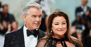 Pierce Brosnan and wife Keely pose for rare photo with son at college graduation