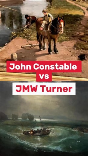 Two giants of British art, side by side 🎨 JMW Turner and John Constable reshaped landscape painting, capturing light and emotion in unique ways. Their rivalry comes alive @tate in London - a must-see exhibition for lovers of Romanticism, oil painting and art history. #Art #History #arthistory | Ben Henderson
