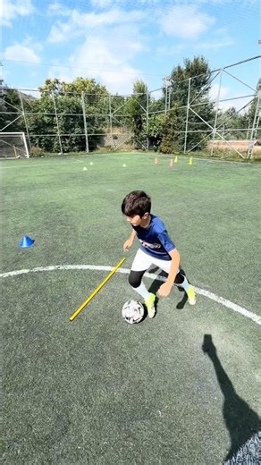 Agility & Ball Control Drill ⚡️ | Dribbling + Finishing