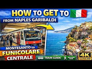 How to Go to Sorrento from Napoli Garibaldi 🇮🇹 Walking Tour & Train Guide 4K Virtual Napoli
