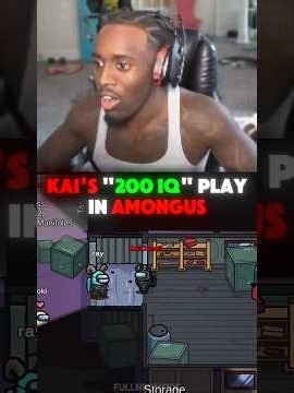Kai Cenat's 200 IQ play against Pokimane in Among Us