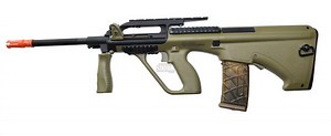 Steyr AUG A2 AEG Airsoft Rifle, Proline Tan Bullpup by ASG