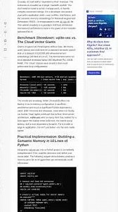 🔥 SQLite + Vector Search: Free Your AI Memory! #opensource #ai