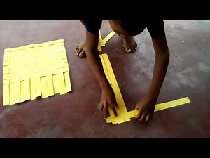 How to Make a Woven Mat From Cardboard Strips
