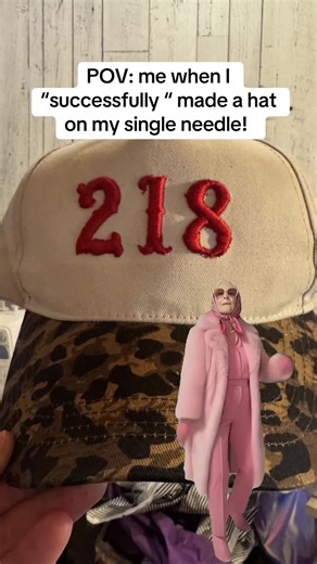 Creating a Hat with My Single Needle Embroidery Machine