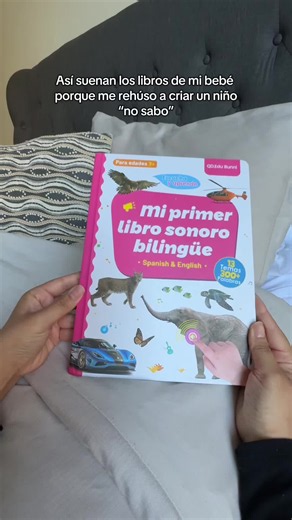 Libro bilingüe para bebés: 13 temas y 300 palabras en inglés y español