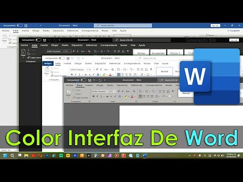 Cambiar de color interfaz de Word Temas Azul Negro Gris Blanco