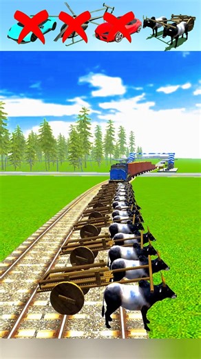 BULL GADI V/S TRAIN STOPPING CHALLENGE ☠️#indianbikesdriving3dcheatcodes #gta #trending