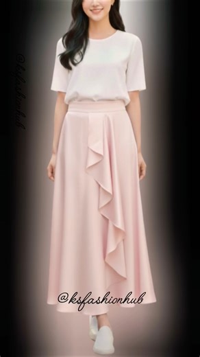 Women's Ruffle Skirt Easy Cutting ✂️ #viralshorts #shorts #diy #fashion #sewing