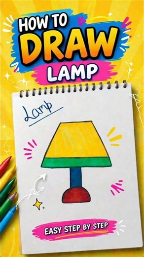 Diy Easy Draw Lamp✨ #artwork #easyandsimple #artideas #song #artandcraft #diy #handmade #craftyhome