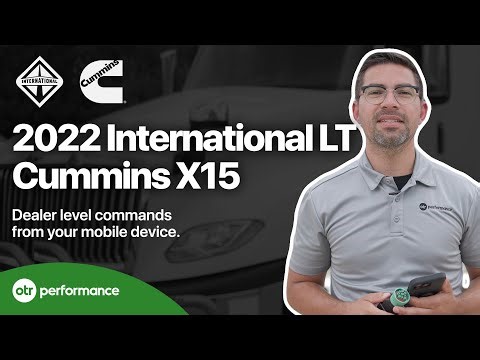 2022 International LT Cummins X15 Live Demo with OTR Diagnostics Scan Tool