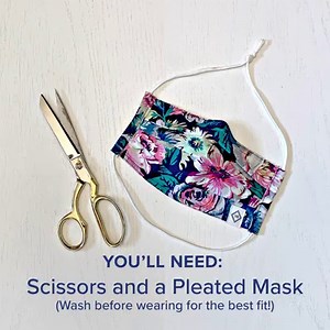 You asked, we answered! A lot of you are loving our new pleated mask, but some said they prefer the ear straps of our fitted mask. With a little DIY crafting you can create the fit that's just right for you! Shop all masks: https://bit.ly/3fFHS9n | Vera Bradley