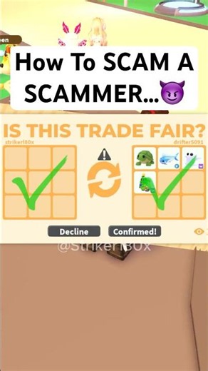 How To SCAM a SCAMMER in Adopt Me...😈#adoptme #roblox