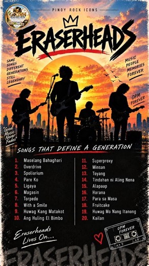 Maselang Bahaghari 🎸 Eraserheads Greatest Hits | Timeless OPM Classics 🇵🇭