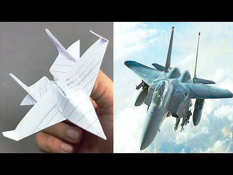 ORIGAMI JET TEMPUR - CARA MUDAH MEMBUAT JET TEMPUR DARI KERTAS