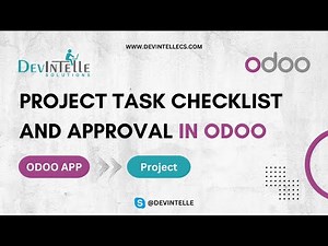 How To Create Project Task Checklist And Approval In Odoo