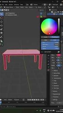 👆 FULL TUTORIAL IS HERE, How to make a table in blender,