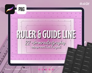 Procreate Ruler & Guide Brush Set: 22 Precision Tools (digital Download) - Etsy