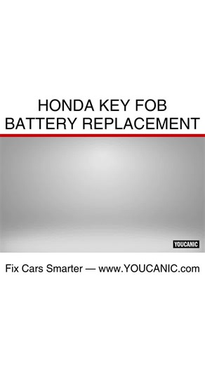 Honda Key Fob Battery Replacement