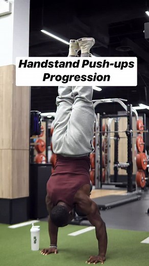 Doing the Handstand Push-up is a unique skill to have and can make you stand out among others. Here is a progression guide to help you progress to the full handstand push-up. Remember, in order to master the advanced moves, you’ve got to get really comfortable with the basics. Don’t forget to Save this to try it out later! #calisthenics #shoulderworkout #gym #bodyweightworkout #fitness #strength #viral #strengthtraining #handstand #handstandpushups | OJ.Fit