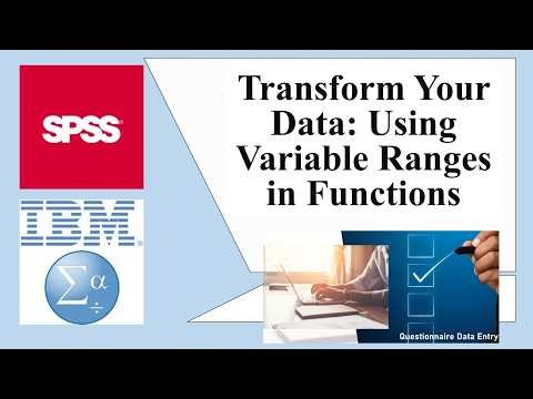 Transform Your Data: Using Variable Ranges in Functions