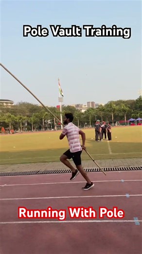 Pole Vault Training :- Running with Pole #olympicsport #polevaulter #polevault #polevaulting