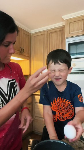 Egg prank with a toddler! #funny #eggs #toostunnedtospeak #prank #smash